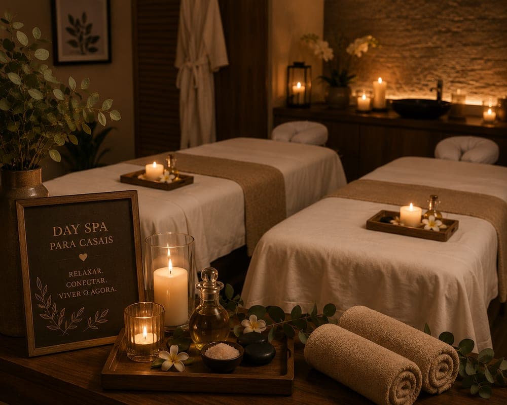 Day spa pra casal com massagem