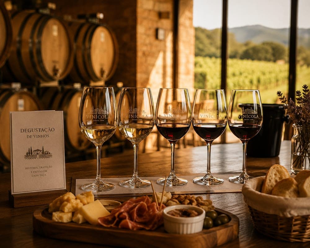 Degustação de vinhos em vinícola
