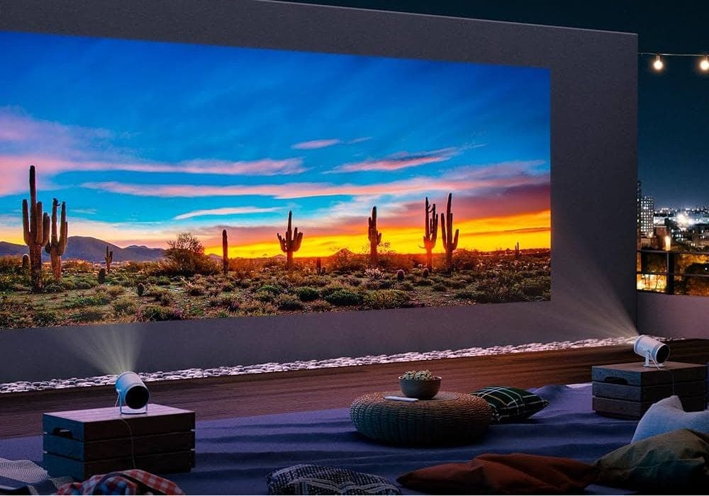 Projetor portátil pra home cinema